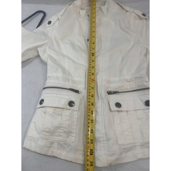 Wet Seal Jacket Military Tactical Woman Sz S Safari Utility Retro Australian Y2k - Picture 12 of 14